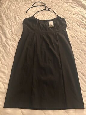 Collectif Black Strapless Halter A-Line Dress